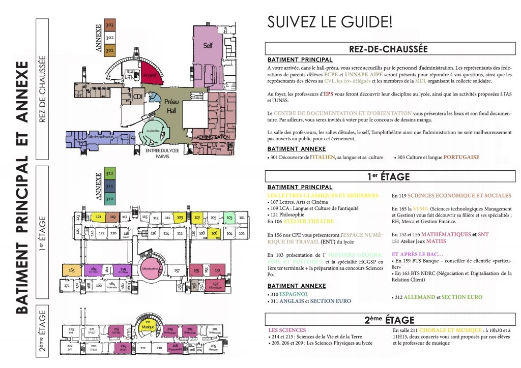 Plan de lycée Camille Saint-Saëns